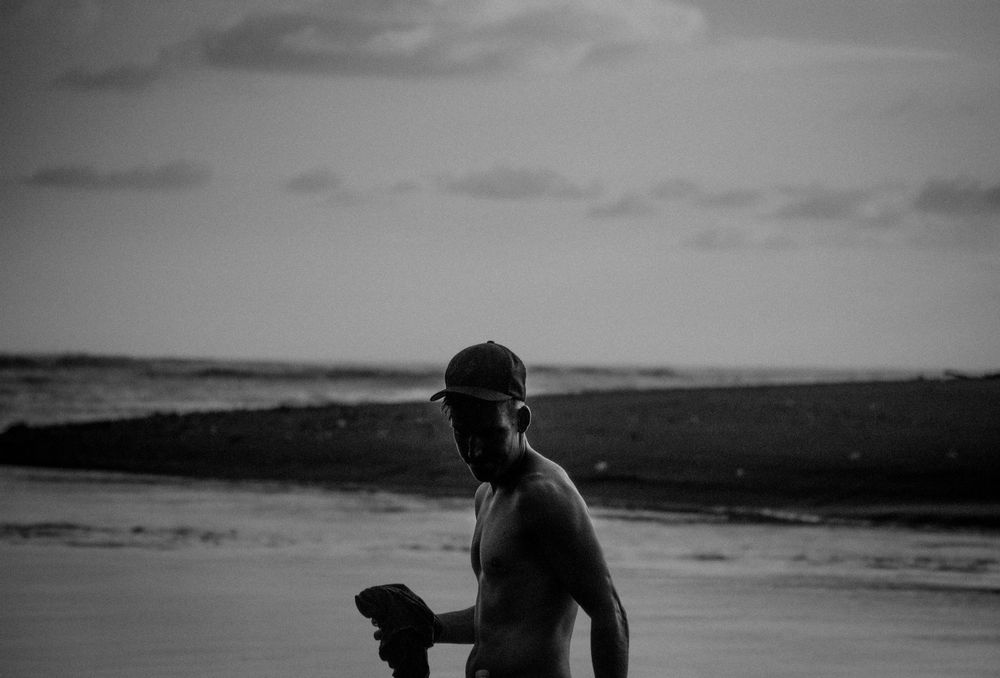 Dude on Costa Rica Beach